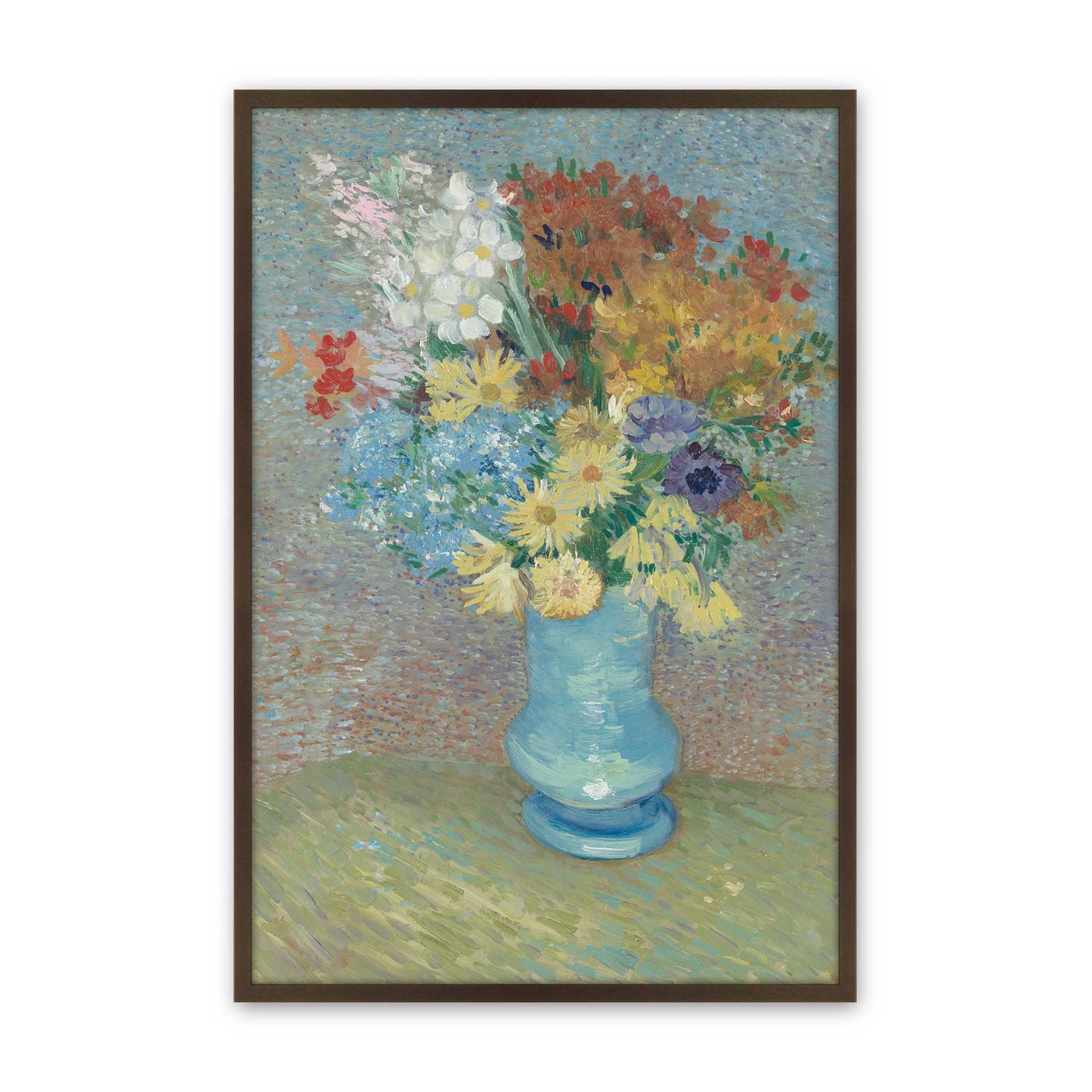 [Color:Brown], Picture of art in a Brown frame