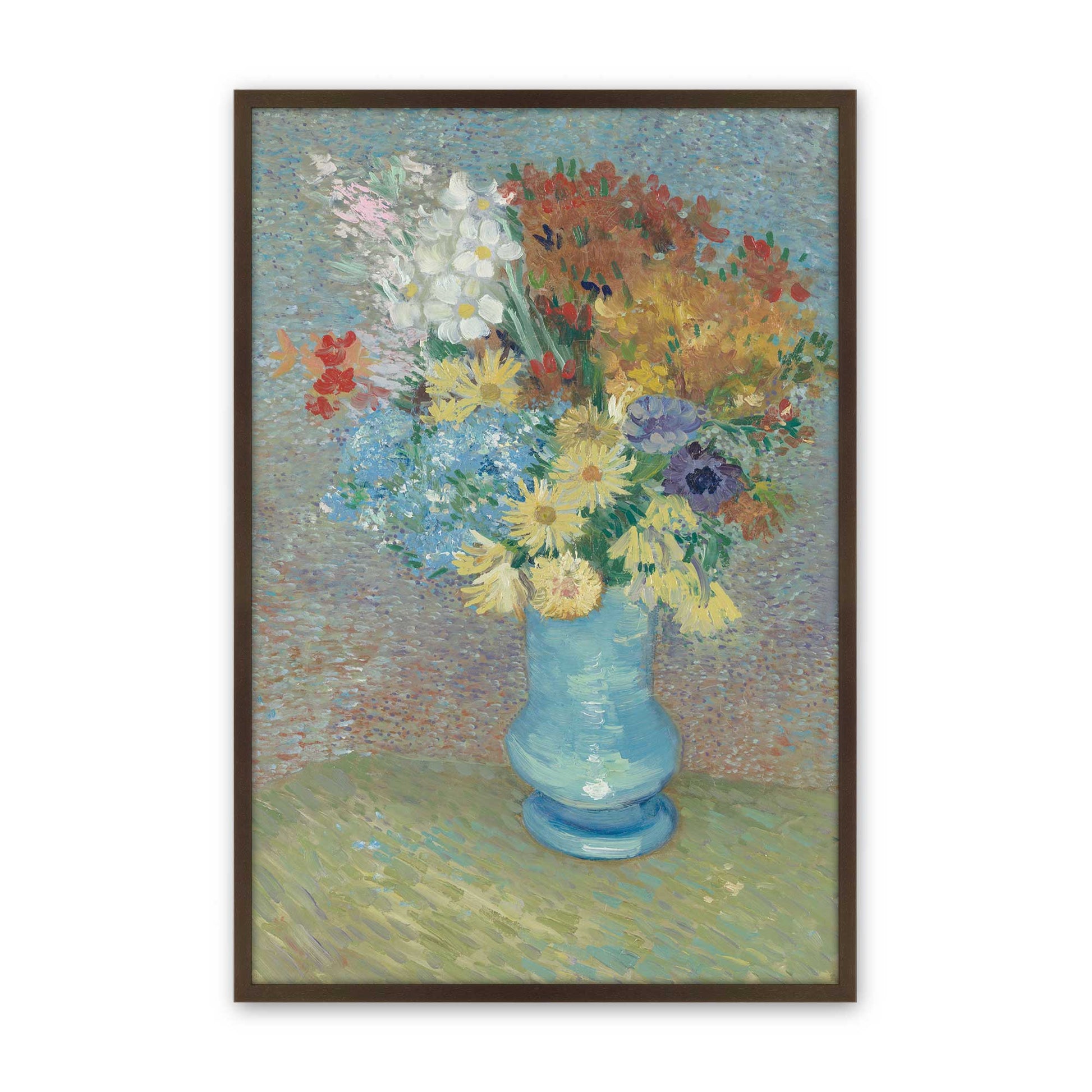 [Color:Brown], Picture of art in a Brown frame