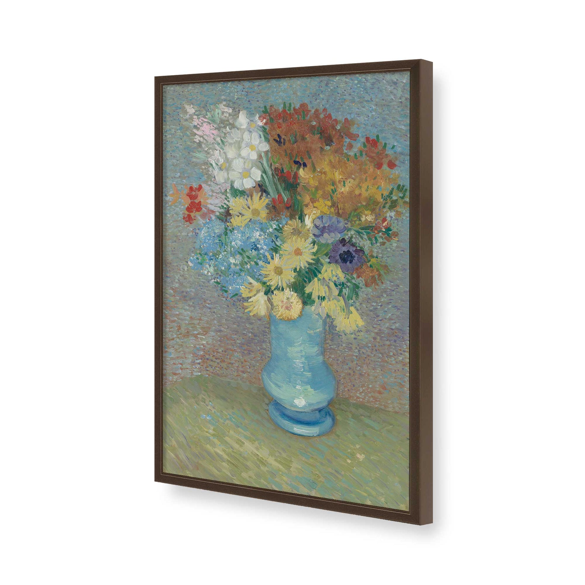 [Color:Belvinder Brown], Picture of art in a Belvinder Brown frame of the corner