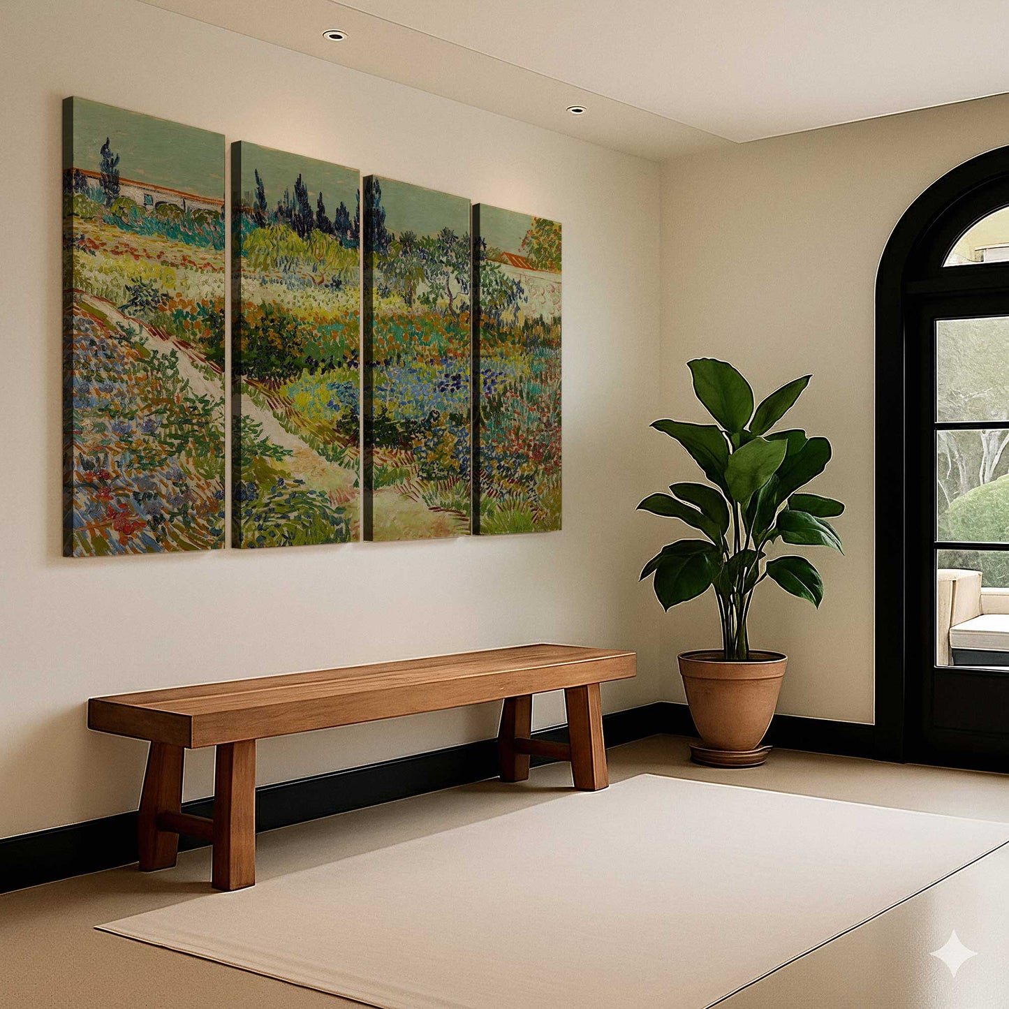 [Color:Stretched Canvas], Picture of art in a room