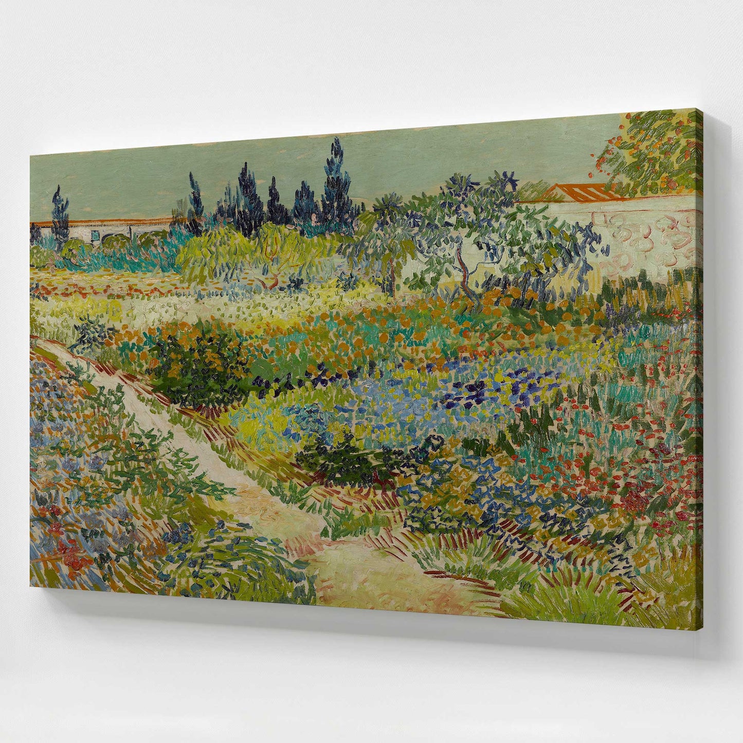[Color:Stretched Canvas], Picture of art at an angle