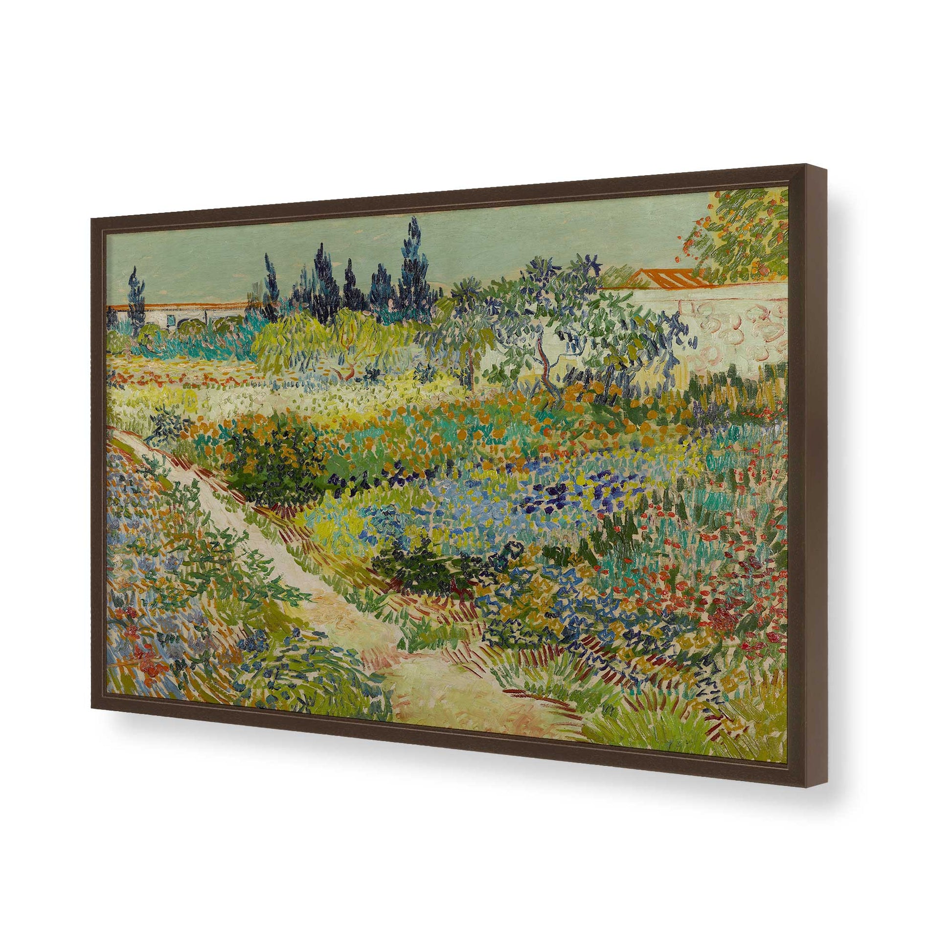 [Color:Belvinder Brown], Picture of art in a Belvinder Brown frame of the corner