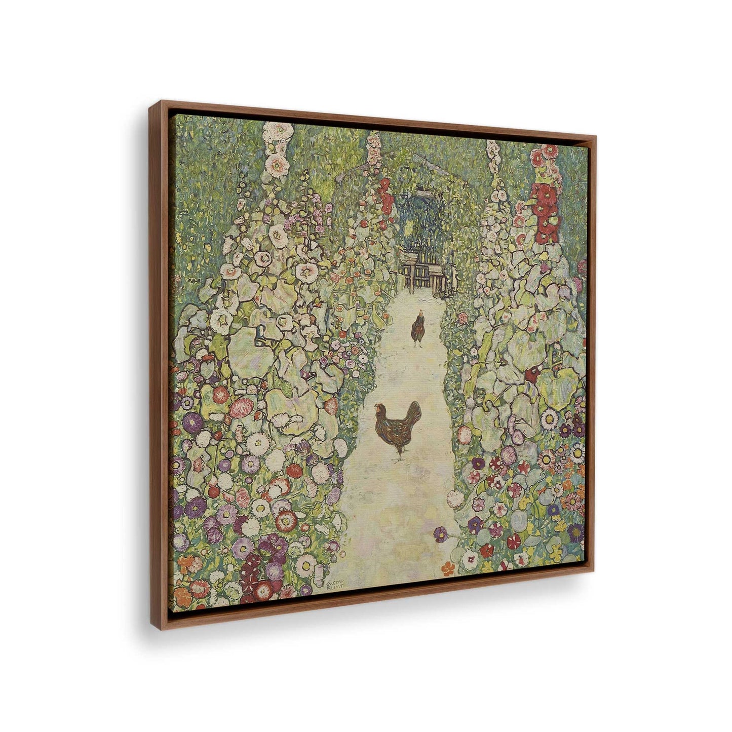 [Color:Walnut], Picture of the corner of the art