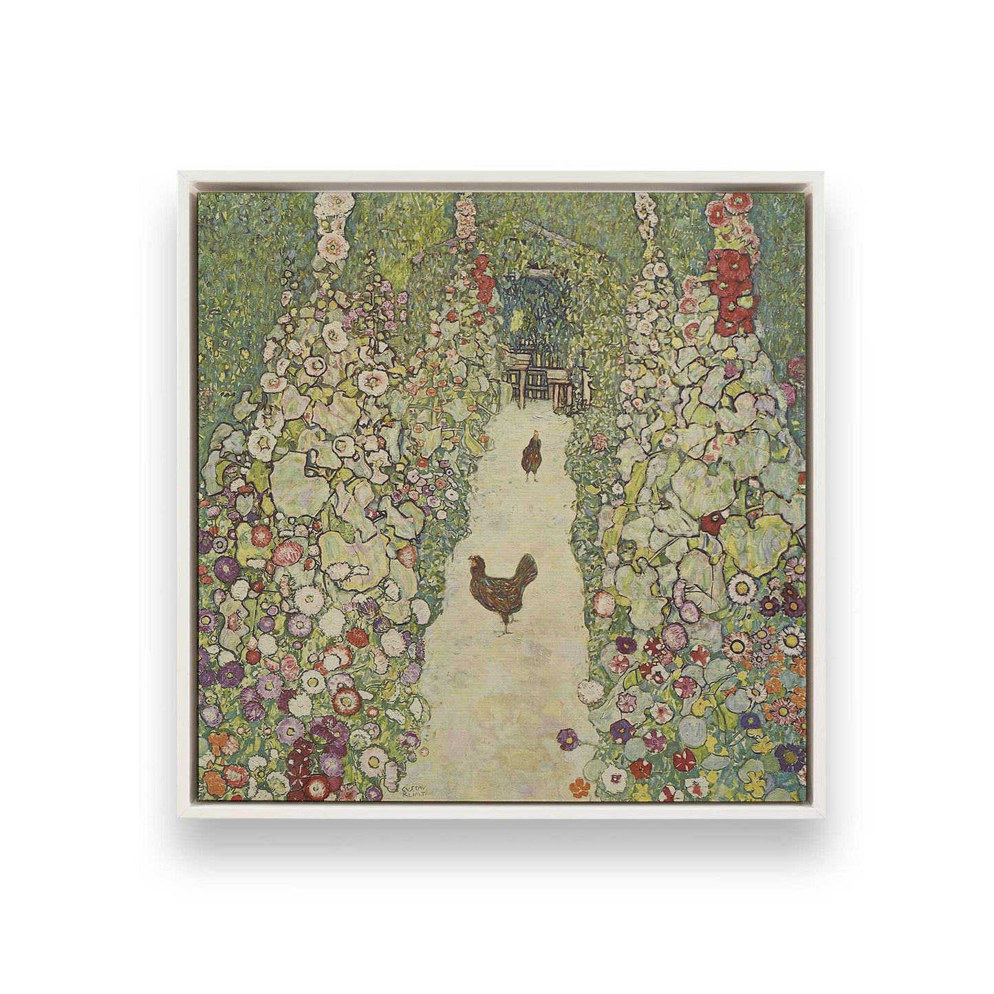 [Color:Opaque White], Picture of art in a White frame