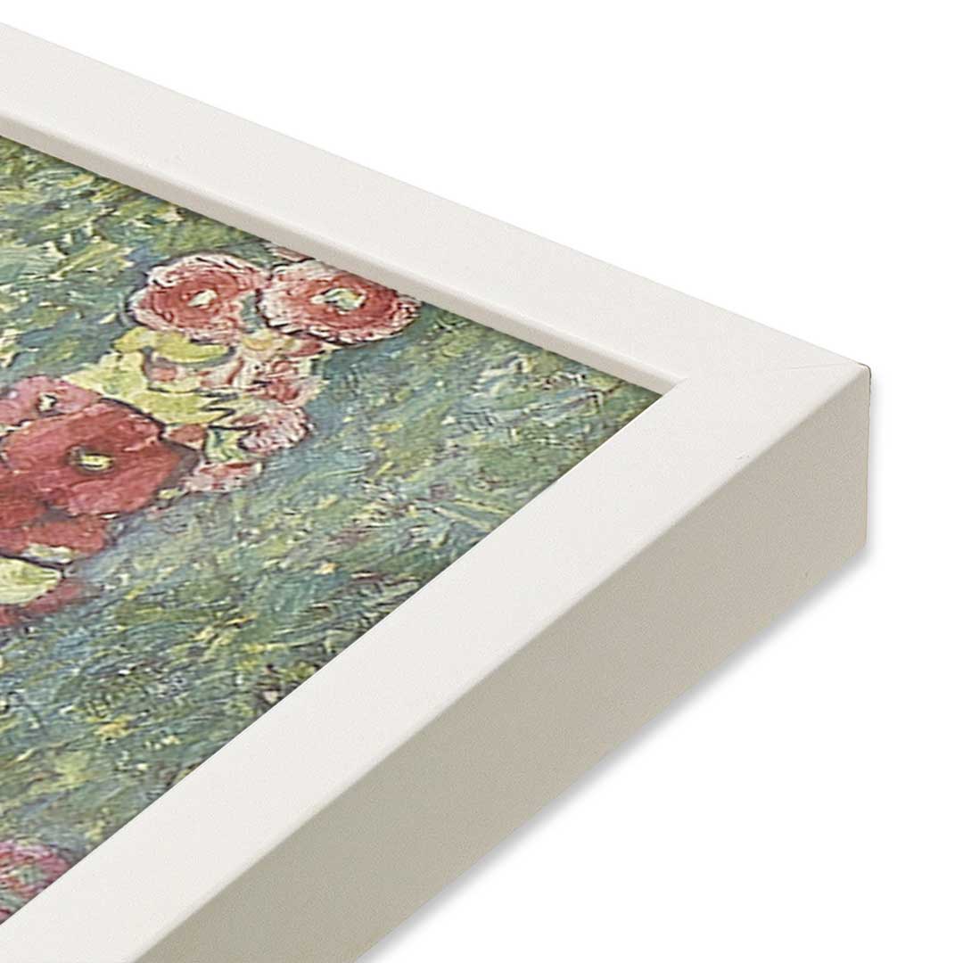 [Color:Opaque White], Picture of art in a Opaque White frame at an angle
