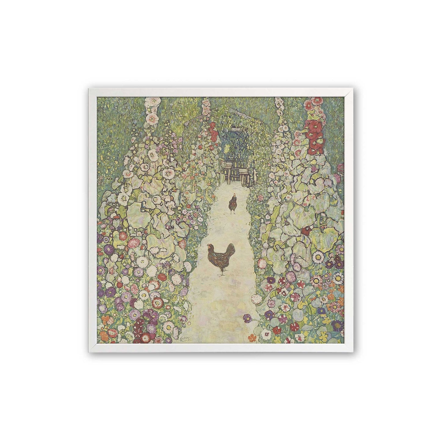 [Color:Opaque White], Picture of art in a Opaque White frame