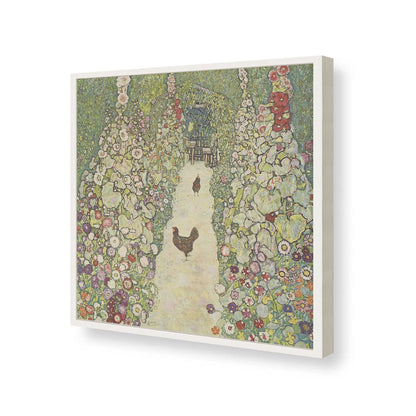 [Color:Opaque White], Picture of art in a Opaque White frame of the corner