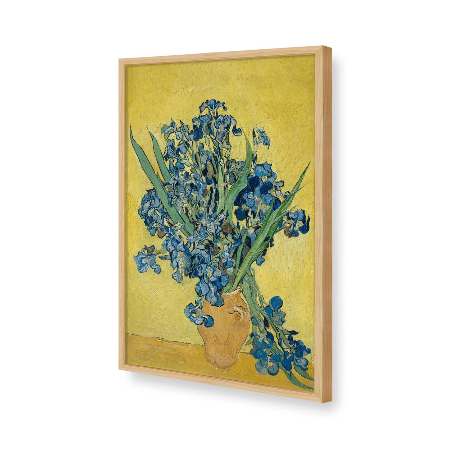 [Color:American Maple], Picture of art in a American Maple frame of the corner