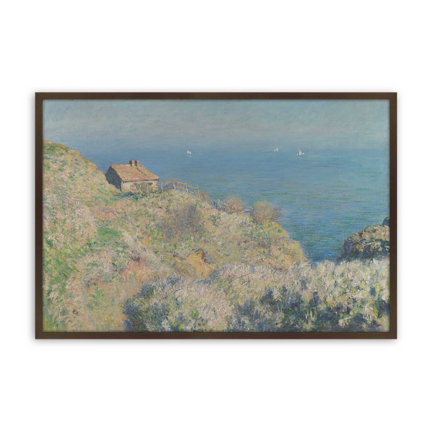 [Color:Brown], Picture of art in a Brown frame
