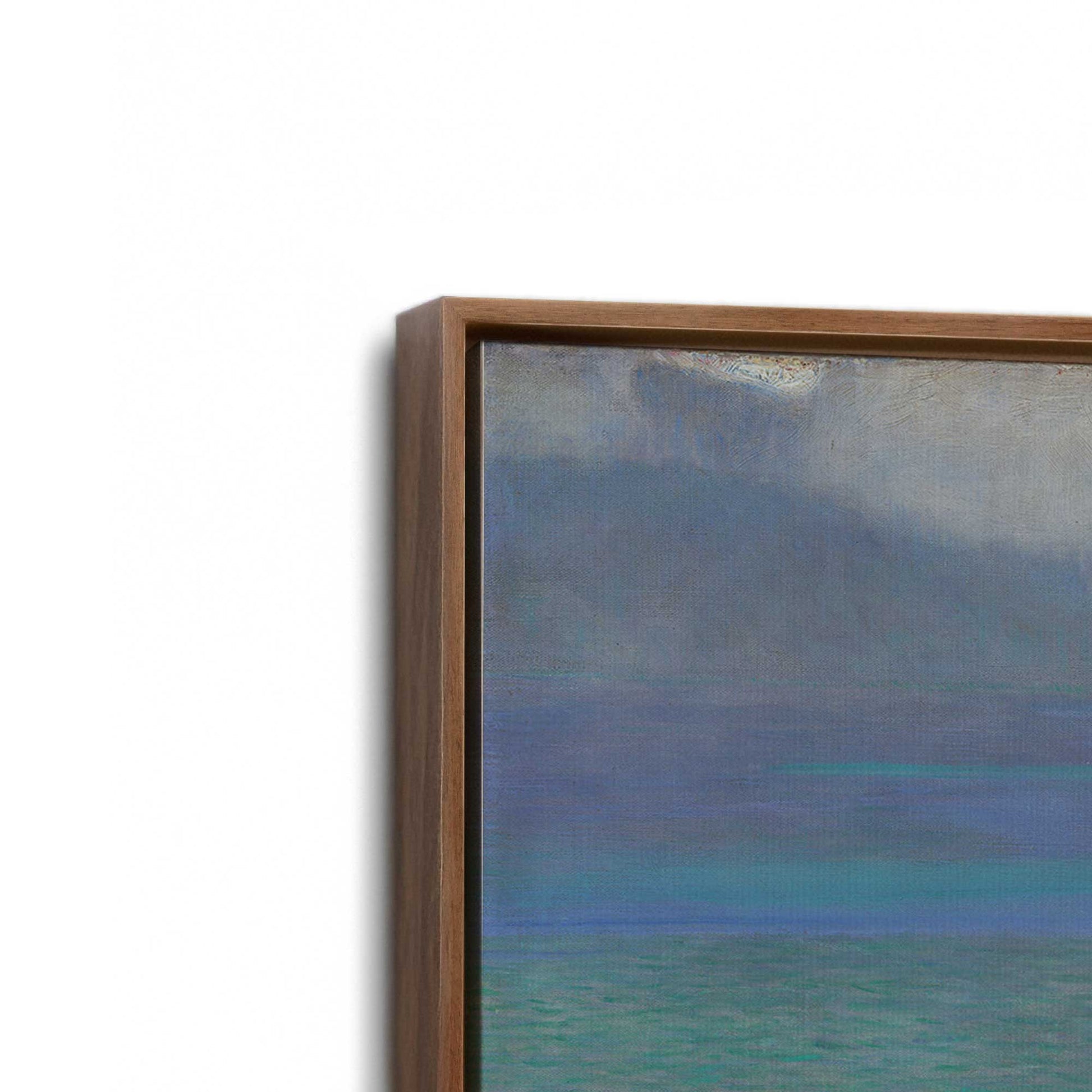 [Color:Walnut], Picture of art in a Walnut frame at an angle