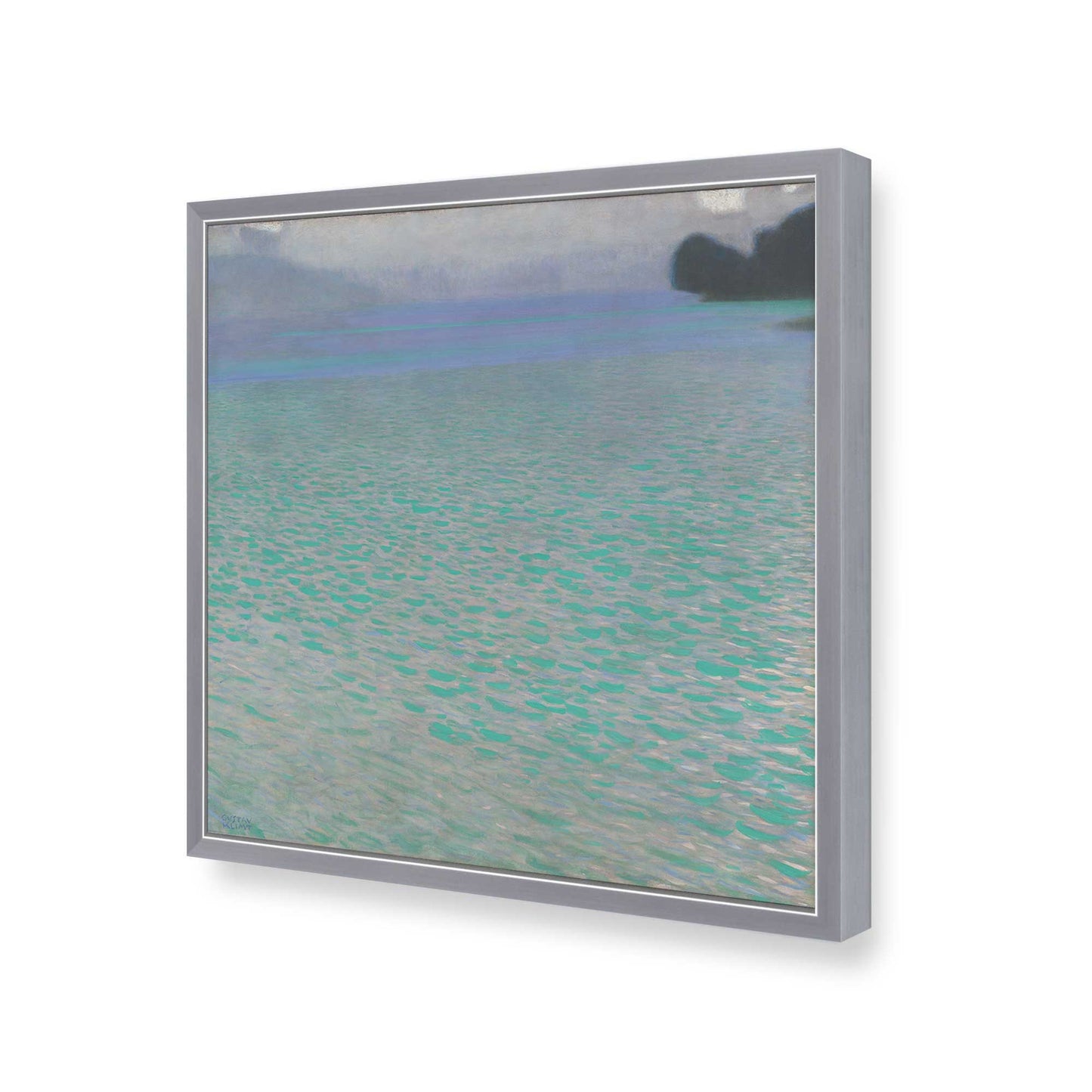 [Color:Polished Chrome], Picture of art in a Polished Chrome frame of the corner