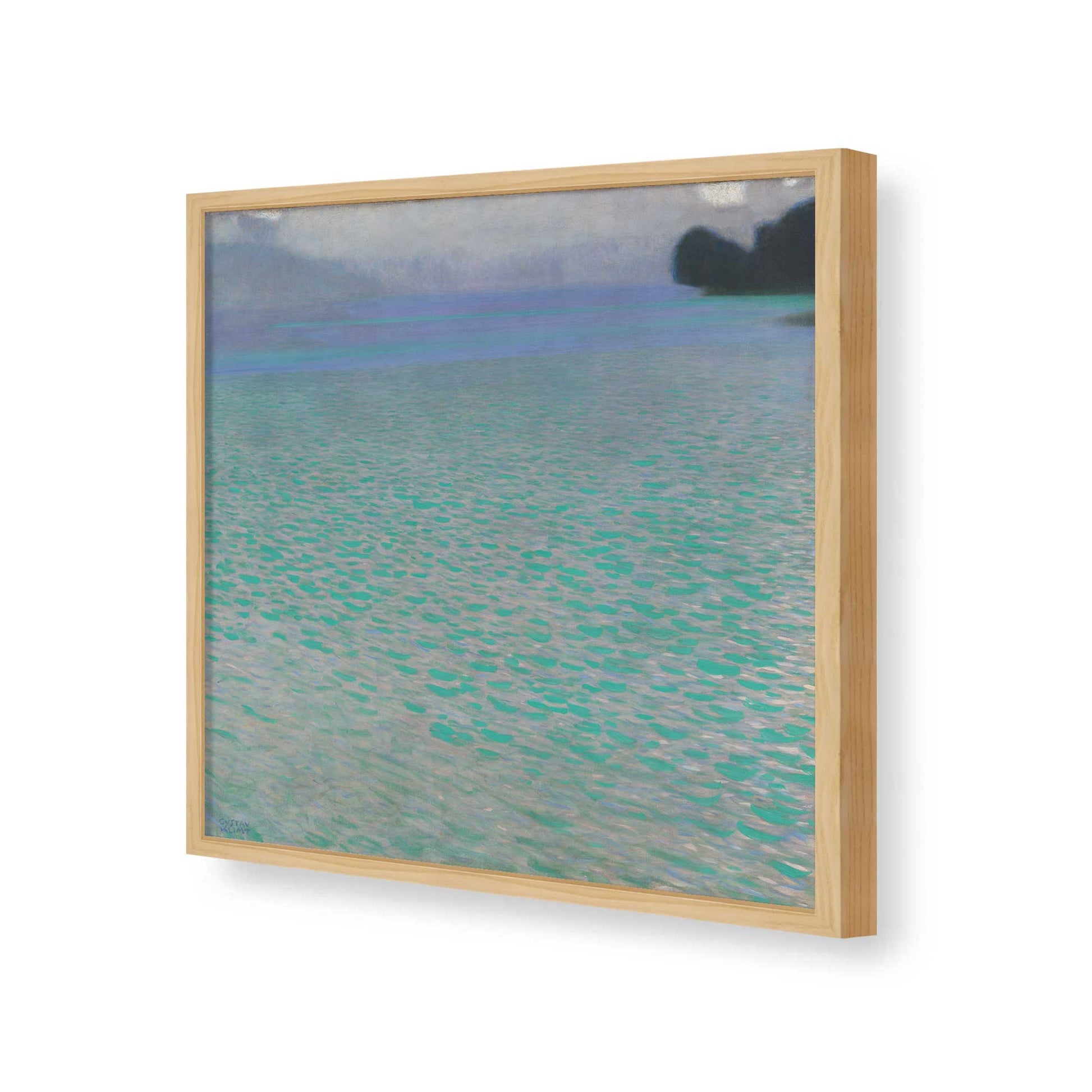 [Color:American Maple], Picture of art in a American Maple frame of the corner