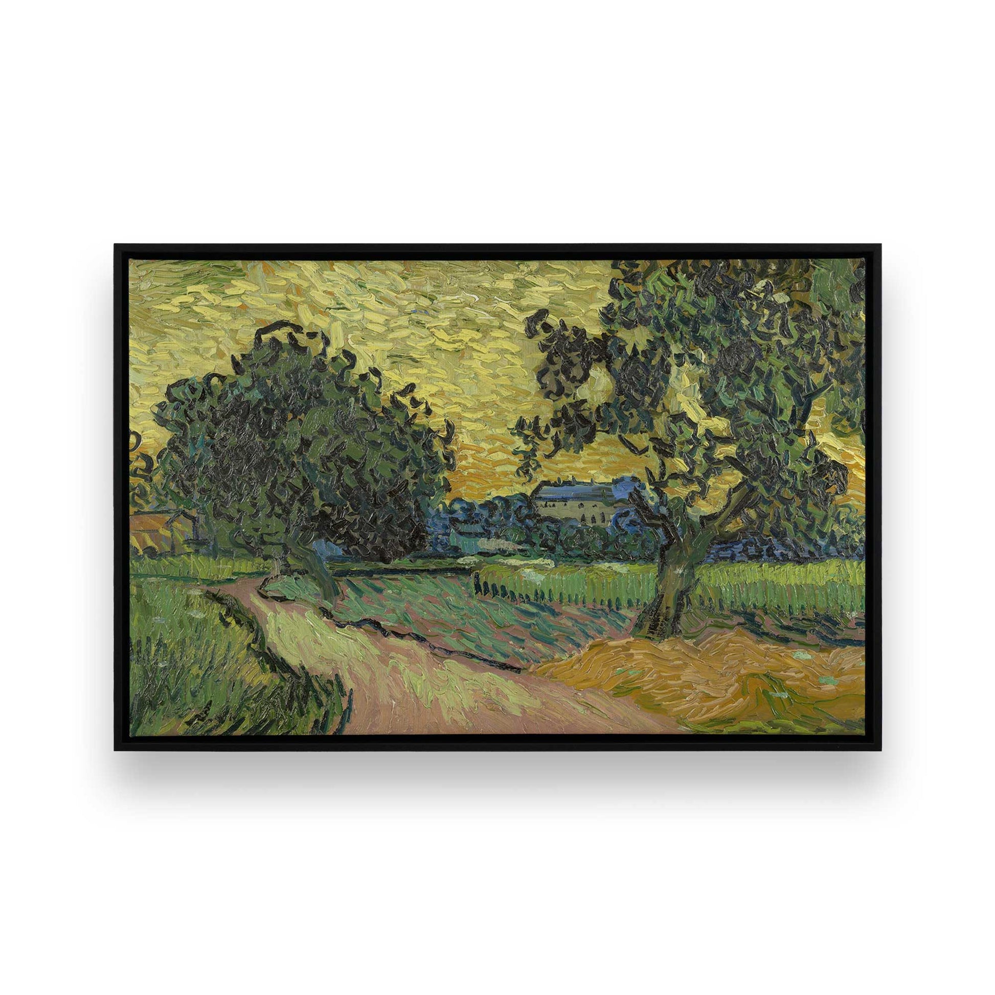[Color:Satin Black], Picture of art in a Satin Black frame