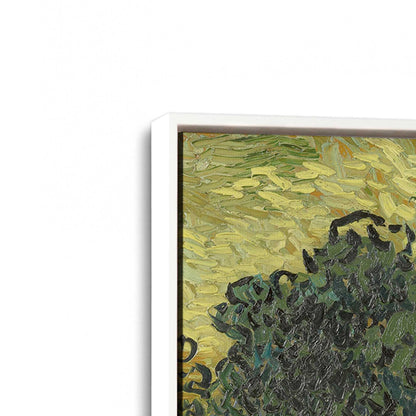 [Color:Opaque White], Picture of art in a White frame at an angle