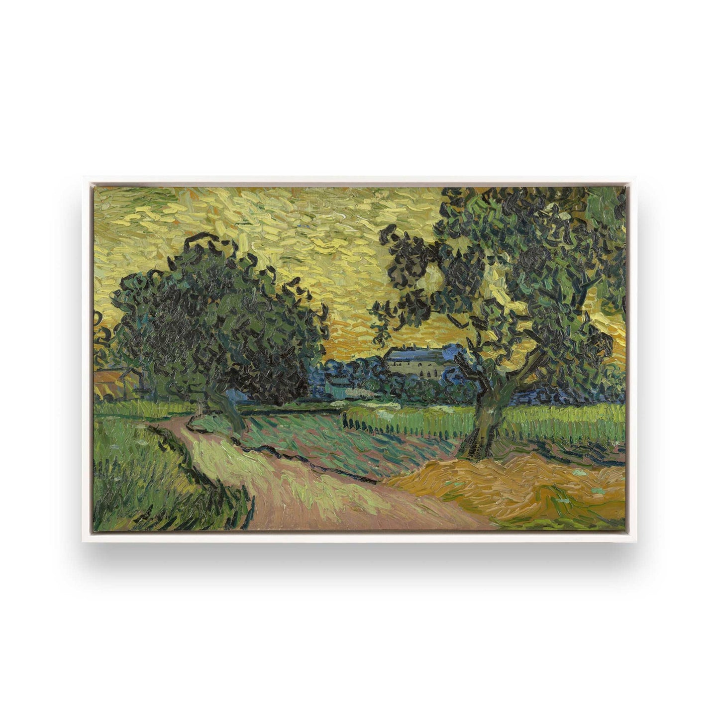 [Color:Opaque White], Picture of art in a White frame