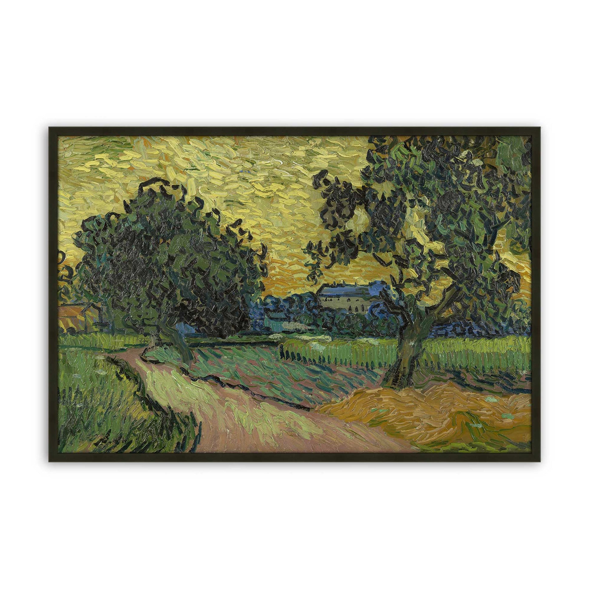 [Color:Satin Black], Picture of art in a Satin Black frame