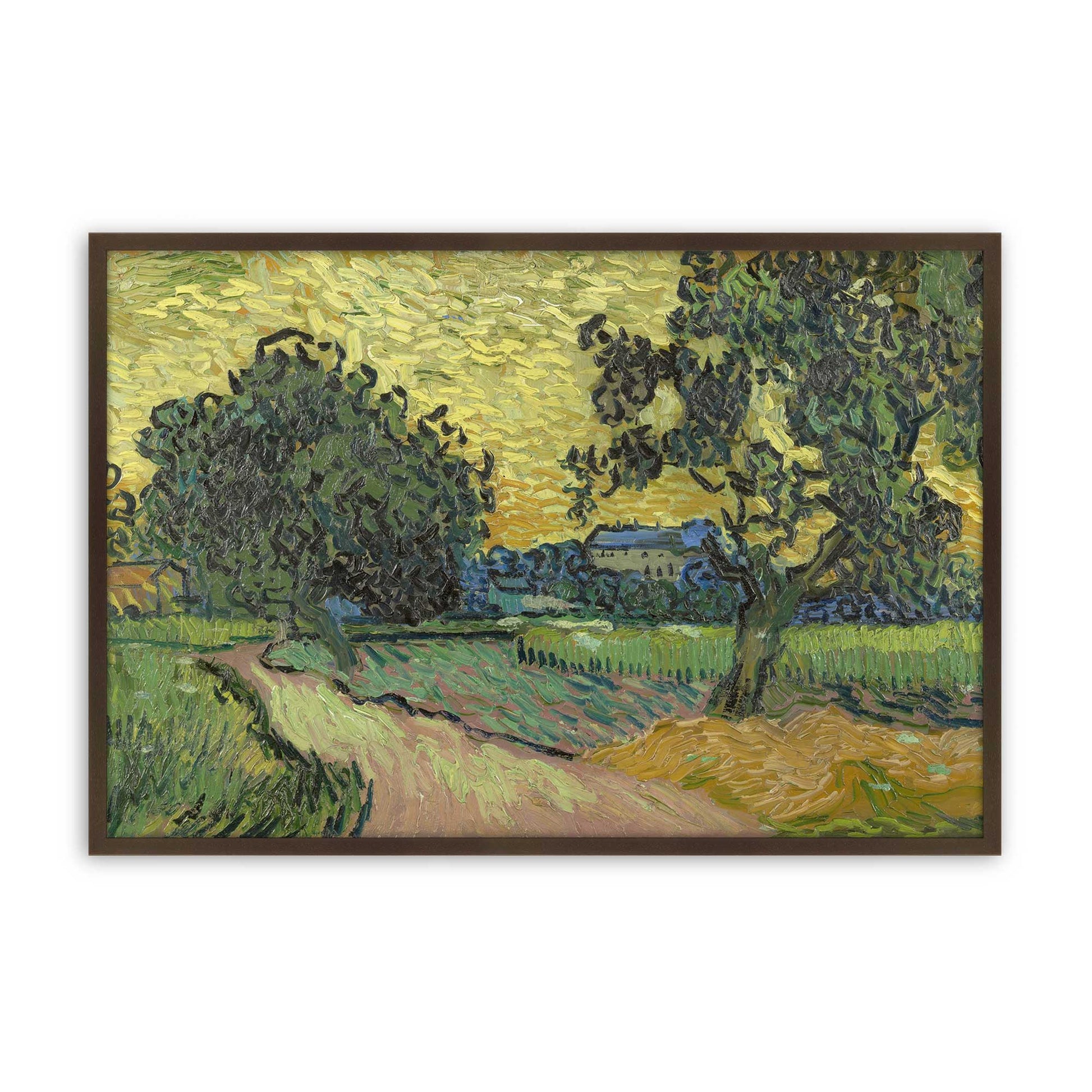 [Color:Belvinder Brown], Picture of art in a Belvinder Brown frame