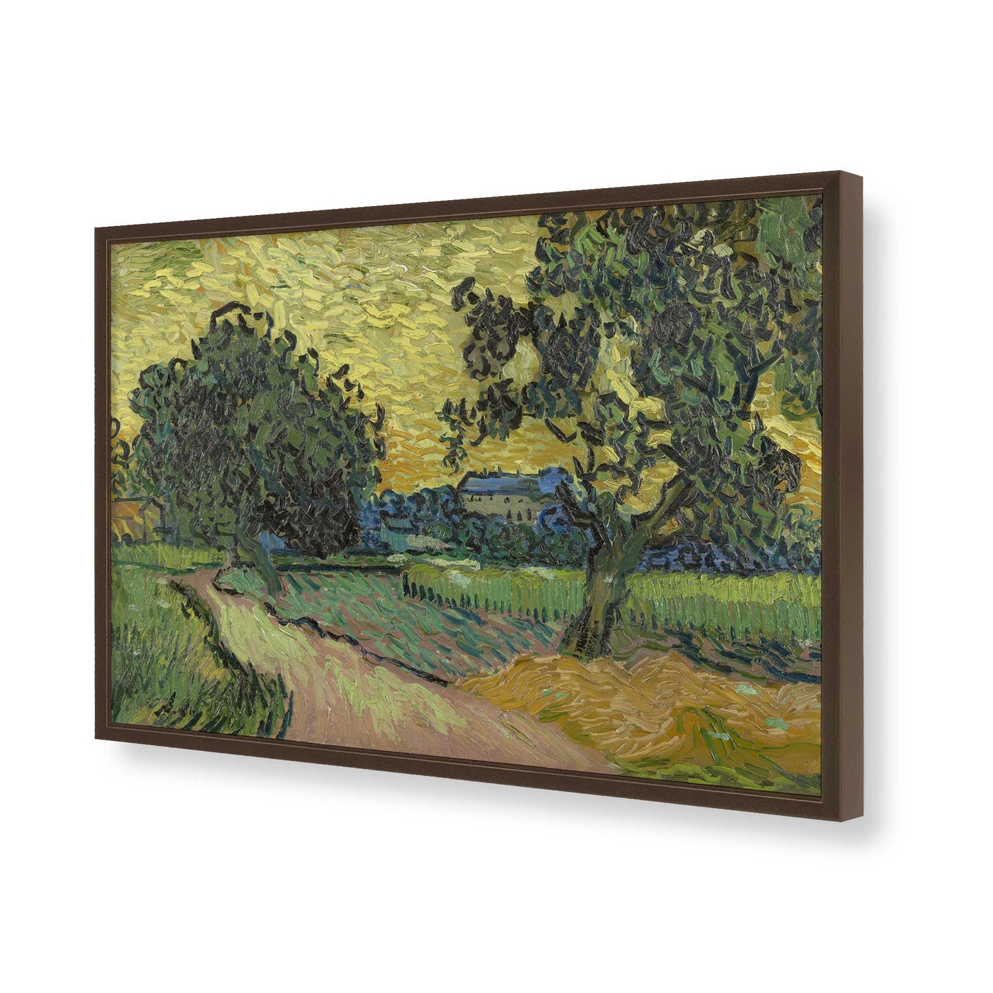[Color:Belvinder Brown], Picture of art in a Belvinder Brown frame of the corner