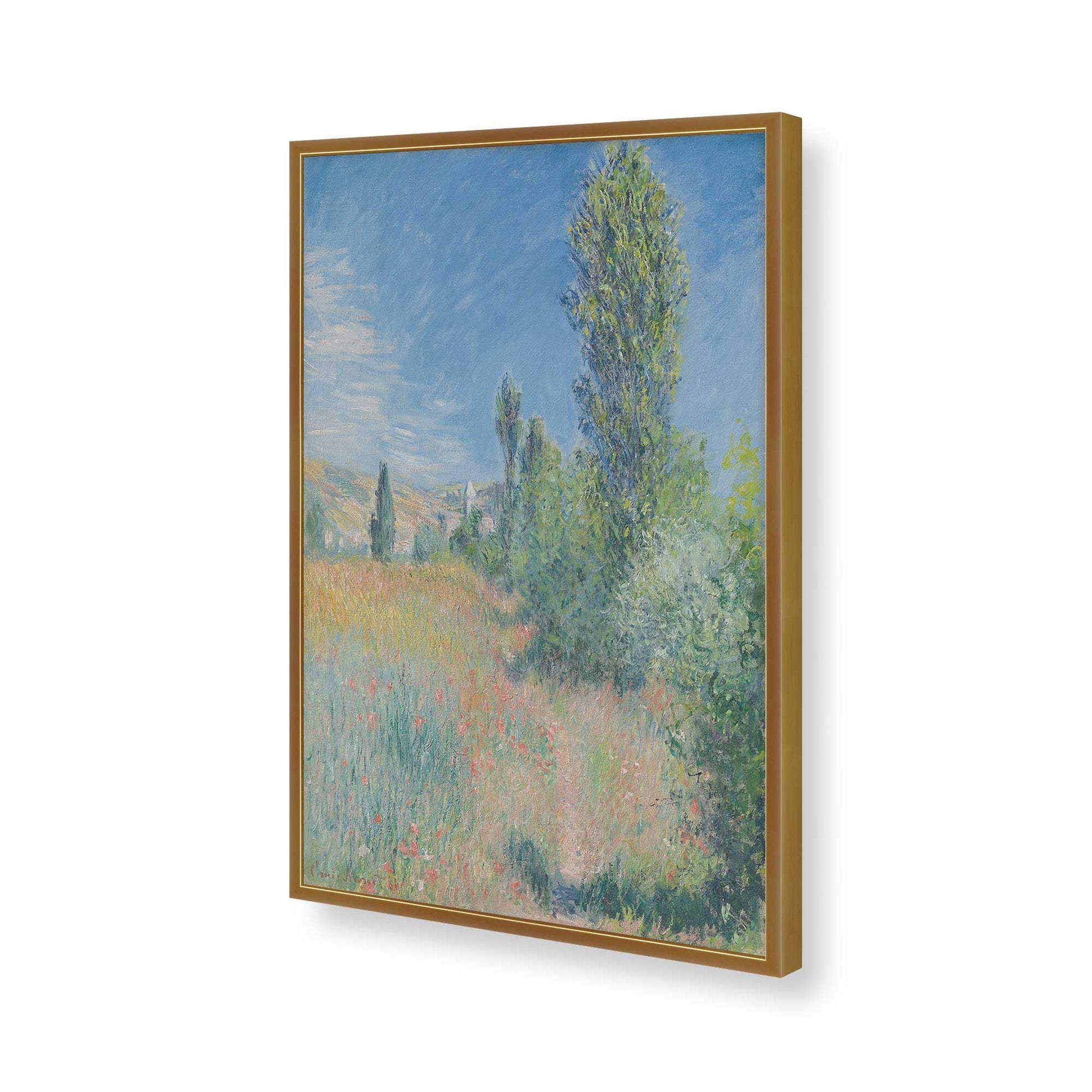 [Color:Polished Gold], Picture of art in a Polished Gold frame of the corner