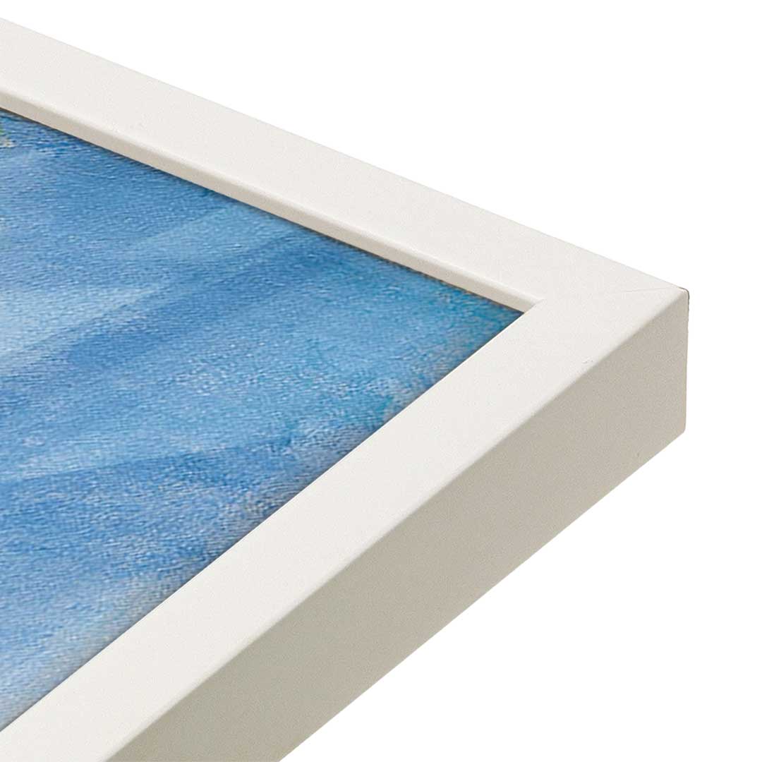 [Color:Opaque White], Picture of art in a Opaque White frame at an angle