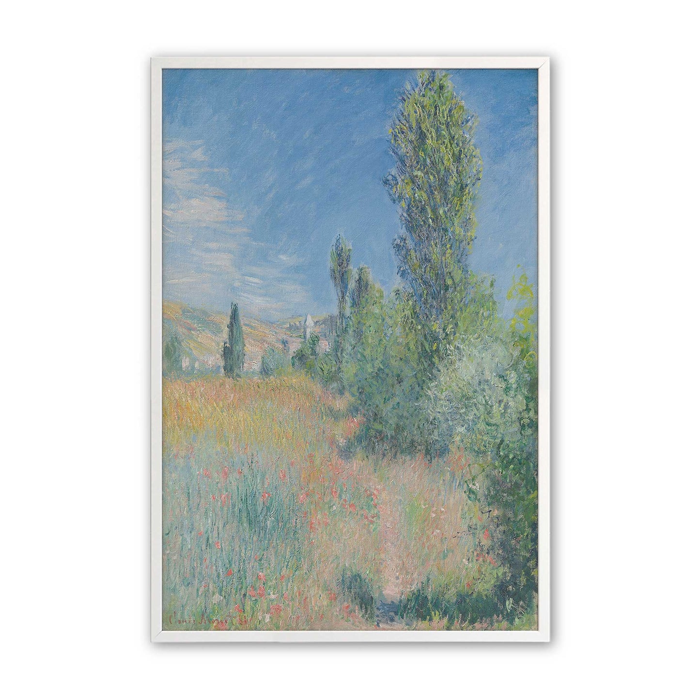 [Color:Opaque White], Picture of art in a Opaque White frame