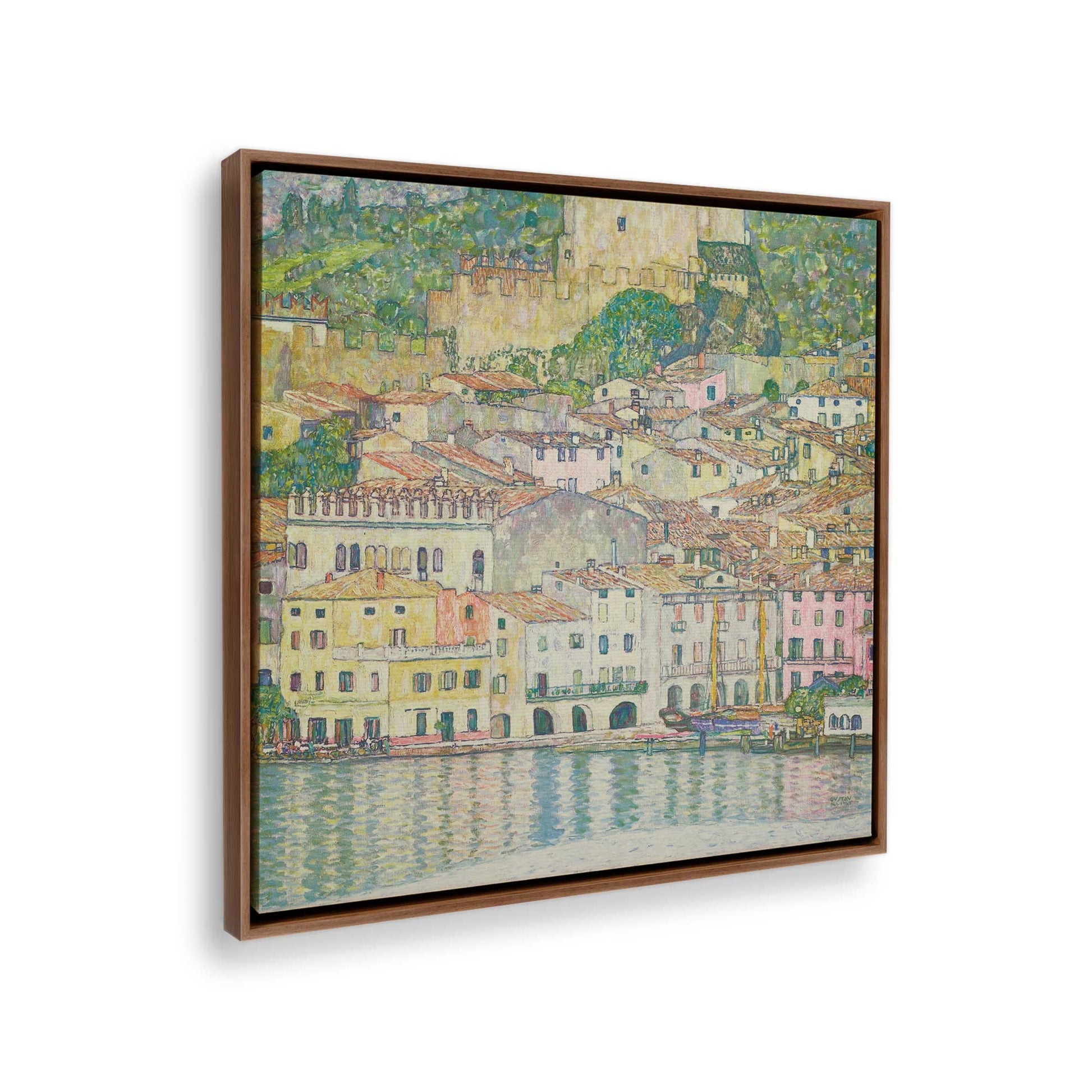[Color:Walnut], Picture of the corner of the art