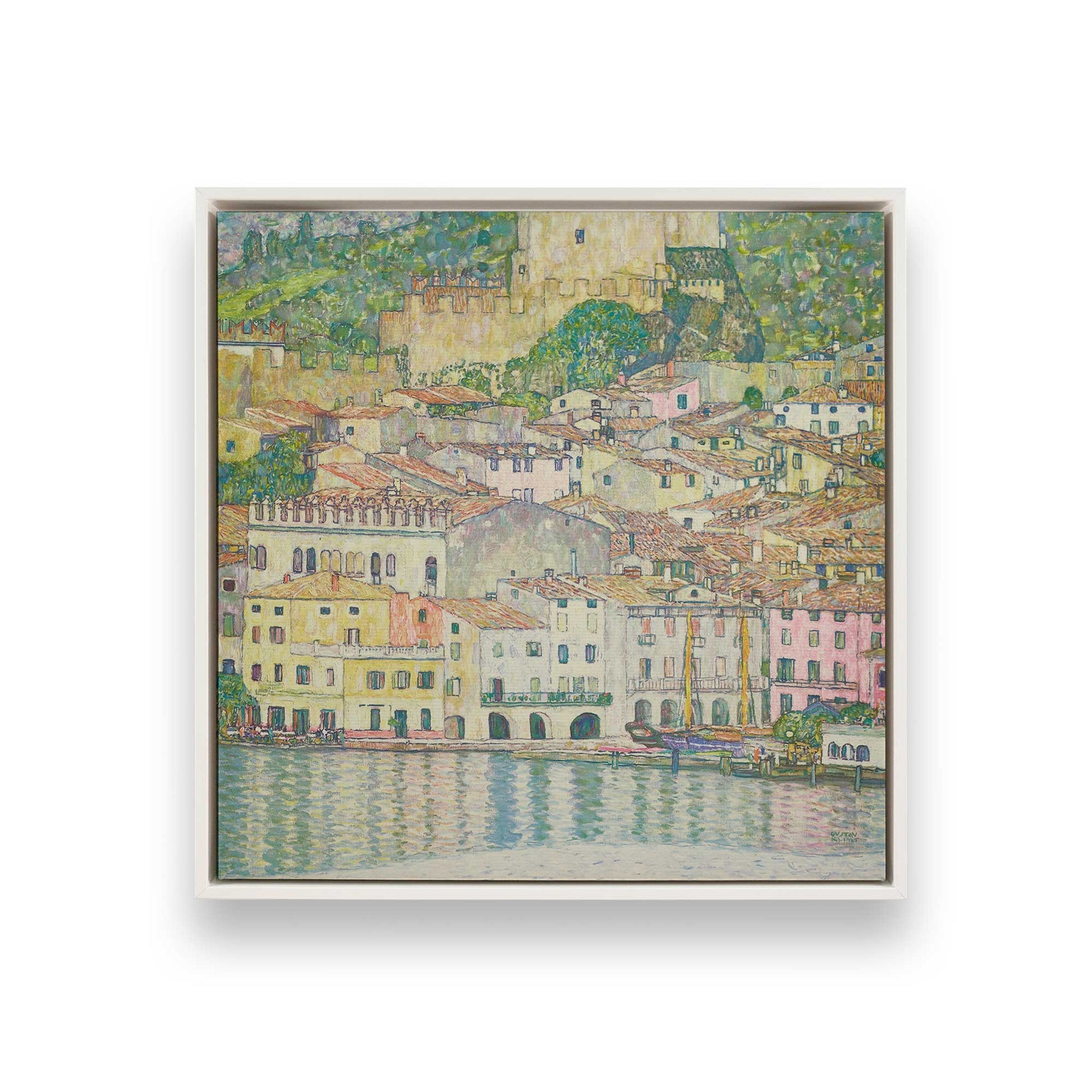 [Color:Opaque White], Picture of art in a White frame