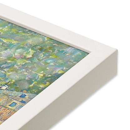 [Color:Opaque White], Picture of art in a Opaque White frame at an angle
