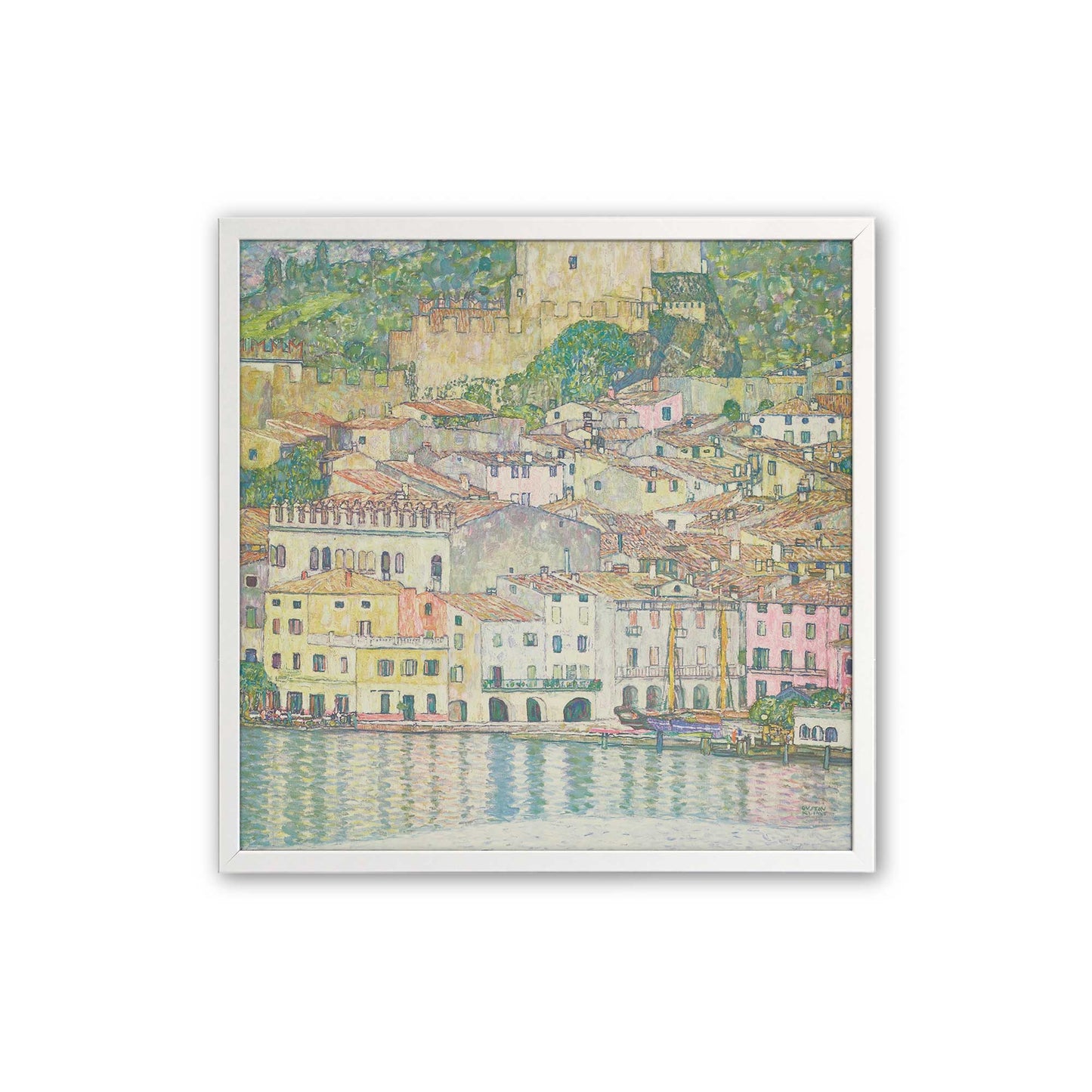 [Color:Opaque White], Picture of art in a Opaque White frame
