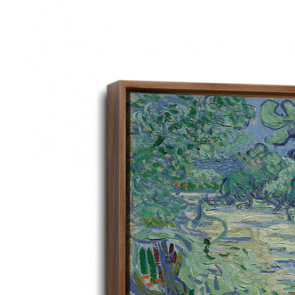 [Color:Walnut], Picture of art in a Walnut frame at an angle