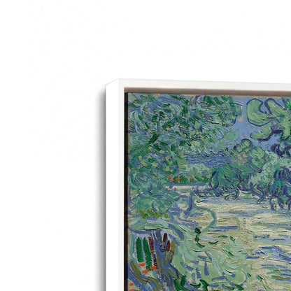[Color:Opaque White], Picture of art in a White frame at an angle