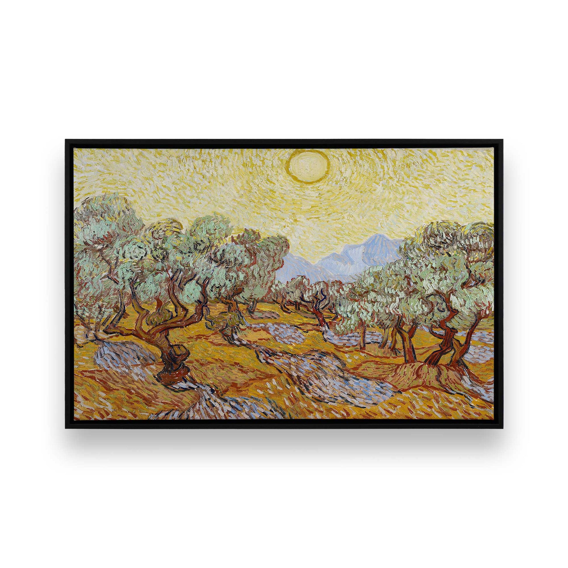 [Color:Satin Black], Picture of art in a Satin Black frame