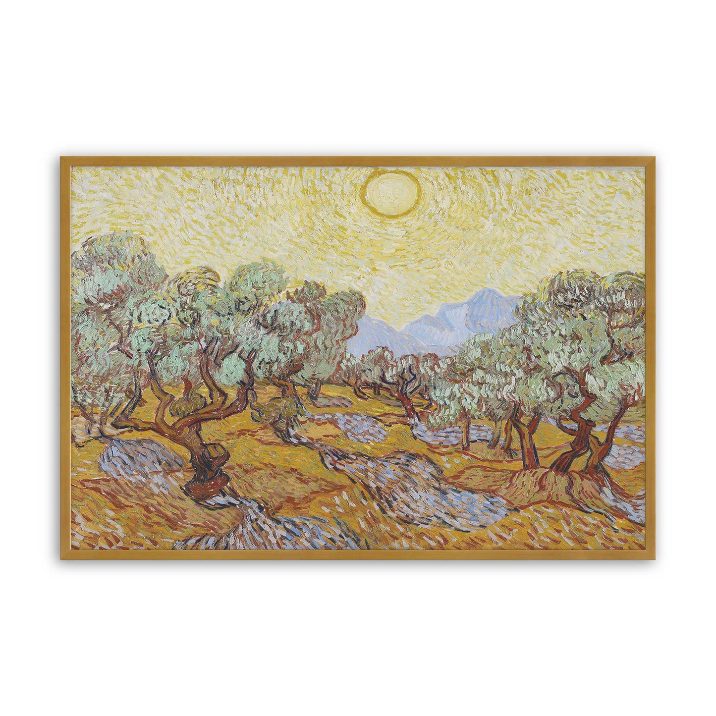 [Color:Polished Gold], Picture of art in a Polished Gold frame