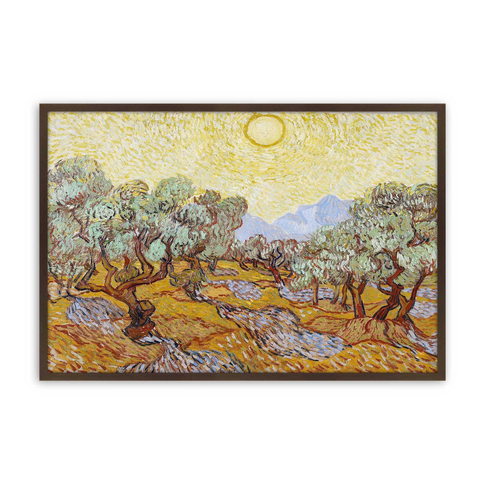 [Color:Belvinder Brown], Picture of art in a Belvinder Brown frame