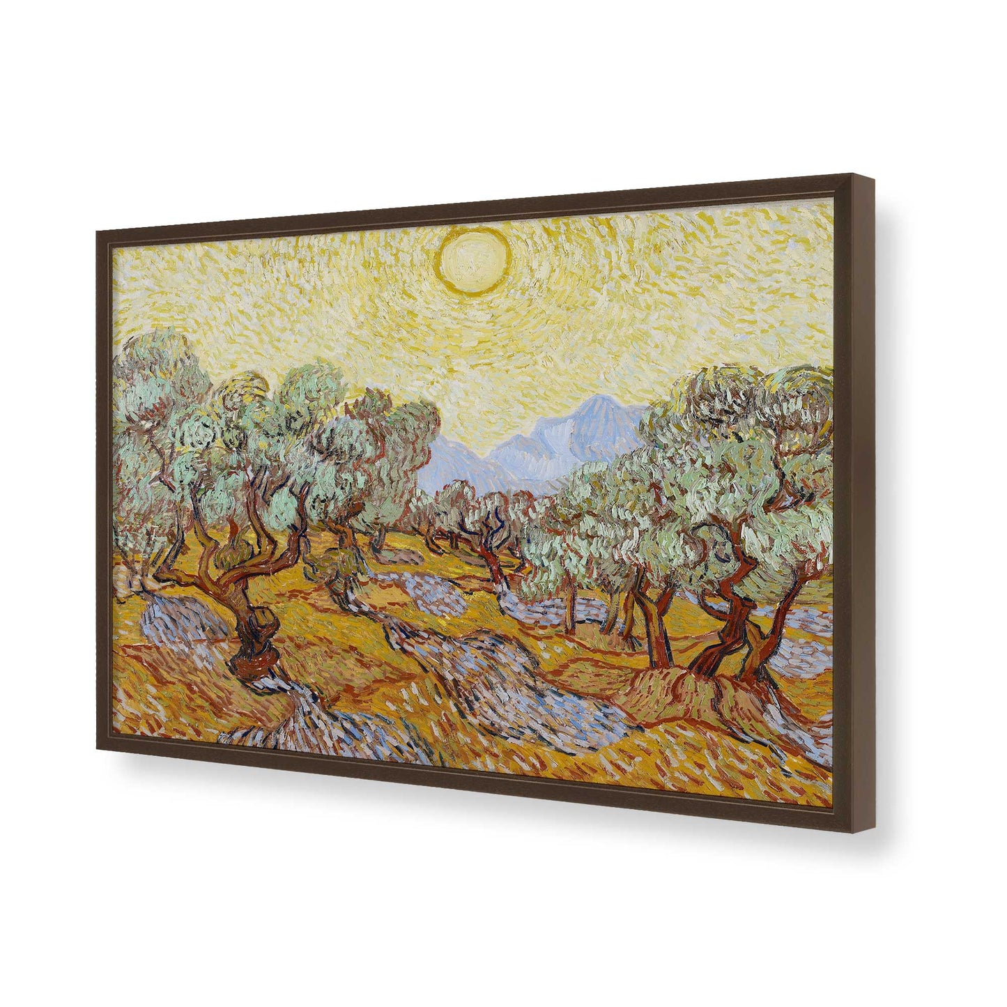 [Color:Belvinder Brown], Picture of art in a Belvinder Brown frame of the corner