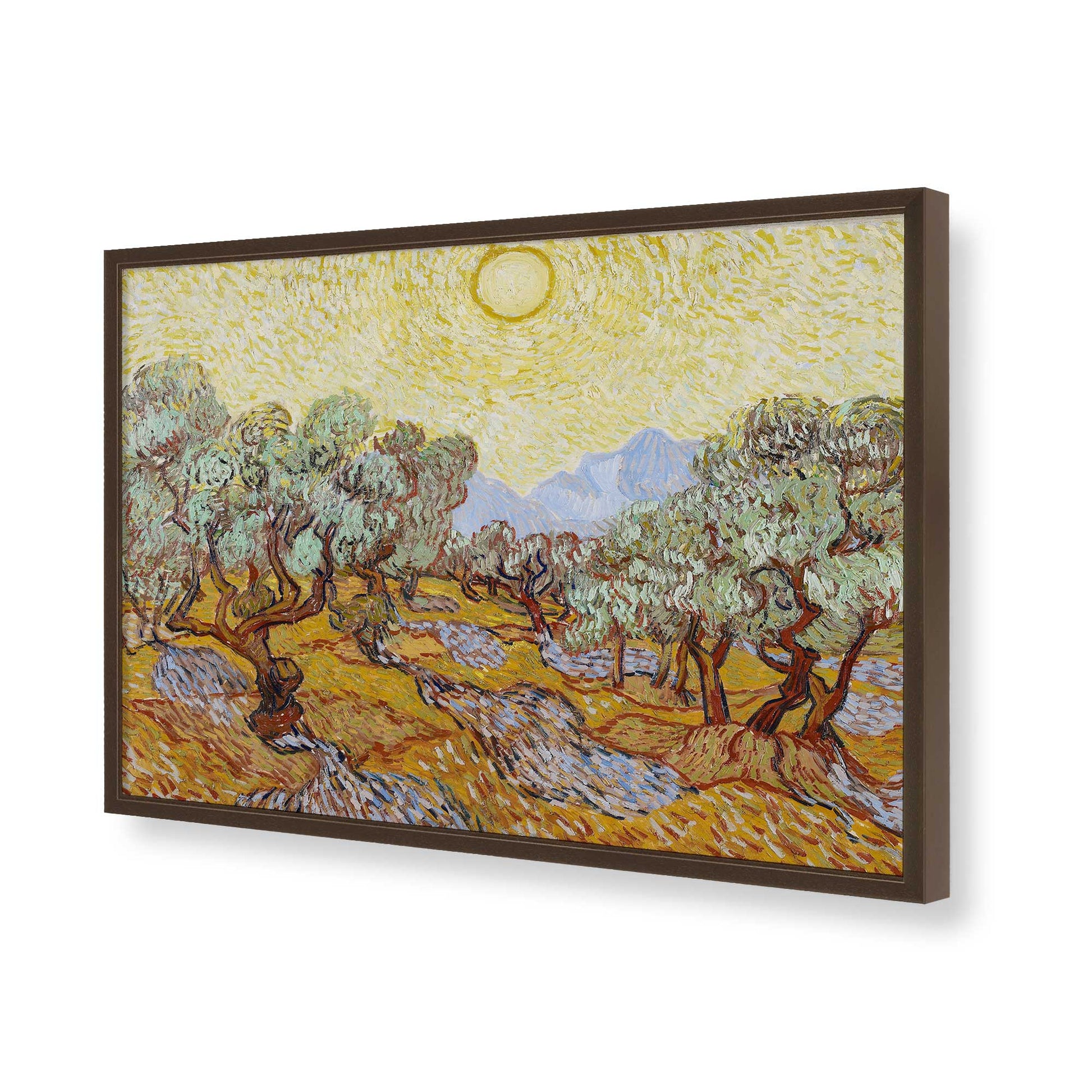 [Color:Belvinder Brown], Picture of art in a Belvinder Brown frame of the corner
