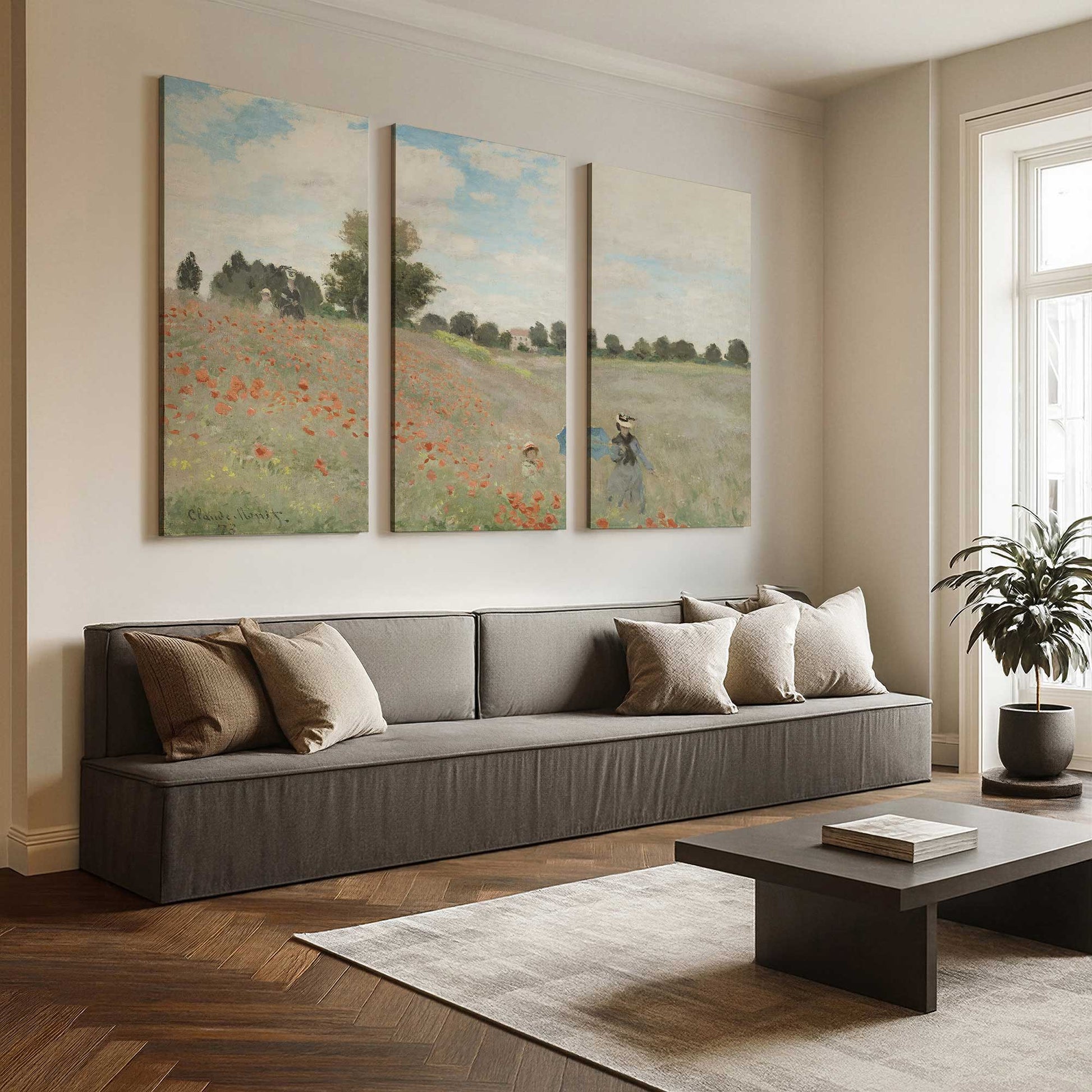 [Color:Stretched Canvas], Picture of art in a room