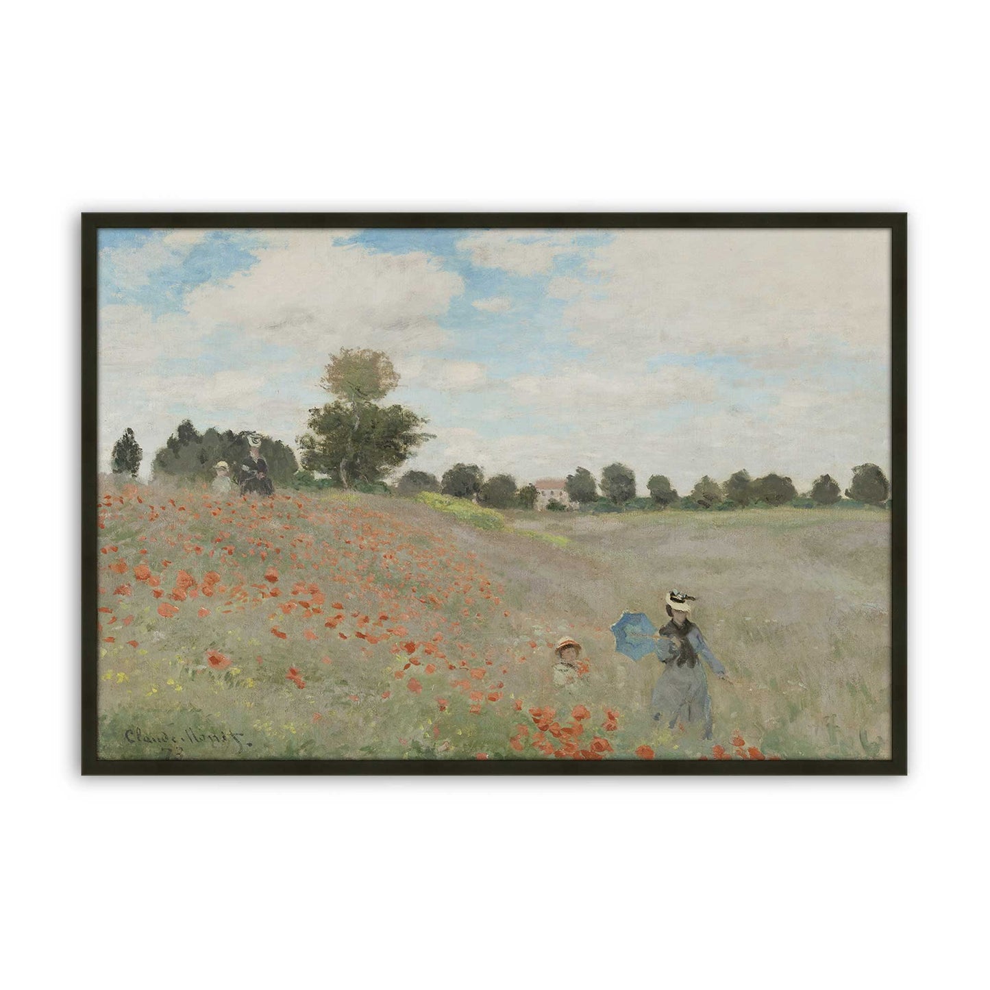 [Color:Satin Black], Picture of art in a Satin Black frame