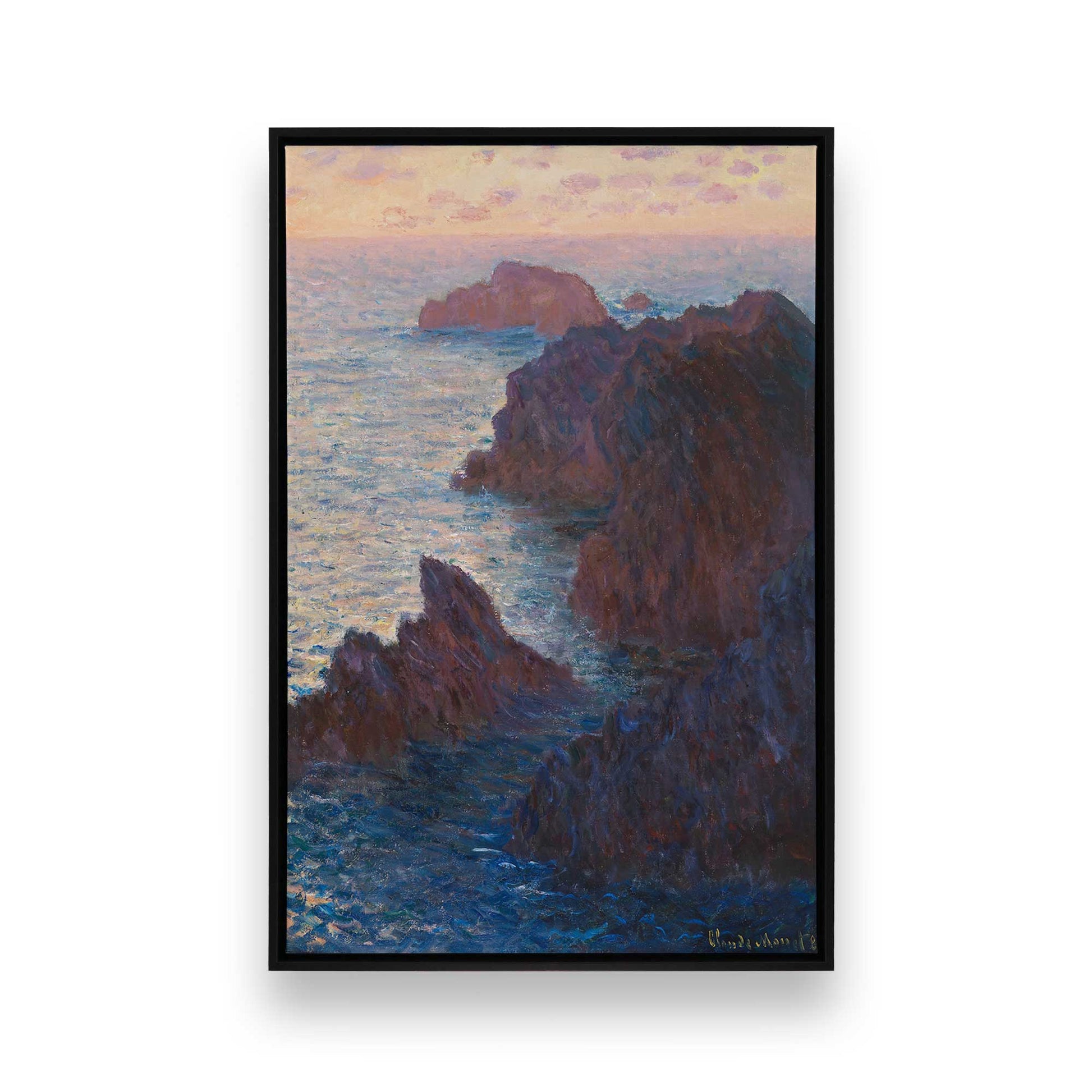 [Color:Satin Black], Picture of art in a Satin Black frame