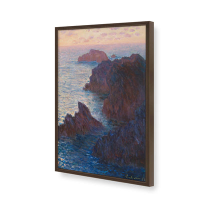 [Color:Brown], Picture of art in a Brown frame of the corner
