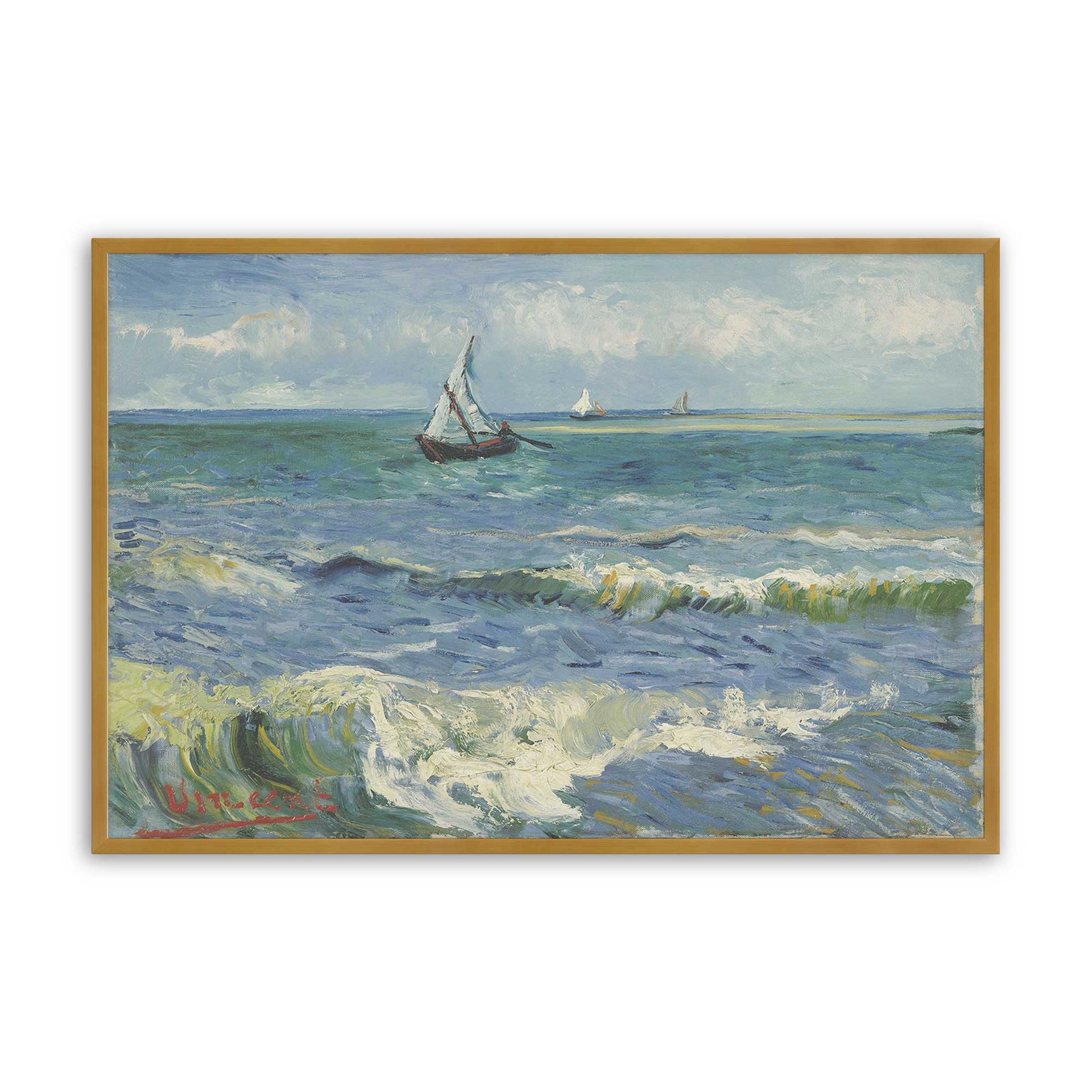 [Color:Polished Gold], Picture of art in a Polished Gold frame
