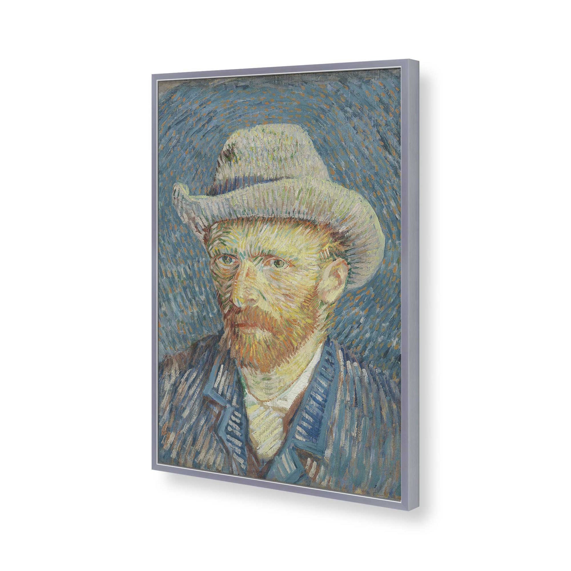 [Color:Polished Chrome], Picture of art in a Polished Chrome frame of the corner