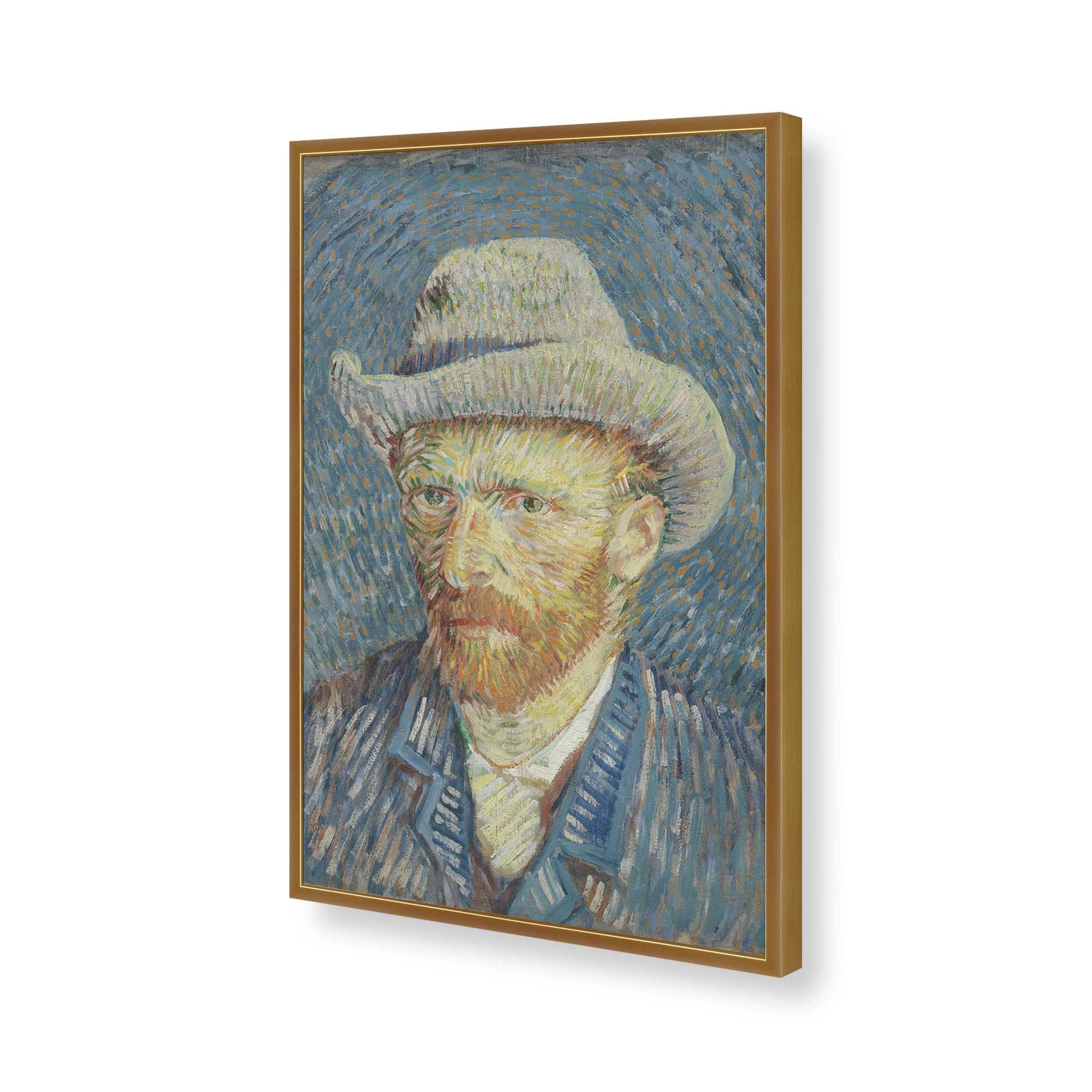 [Color:Polished Gold], Picture of art in a Polished Gold frame of the corner
