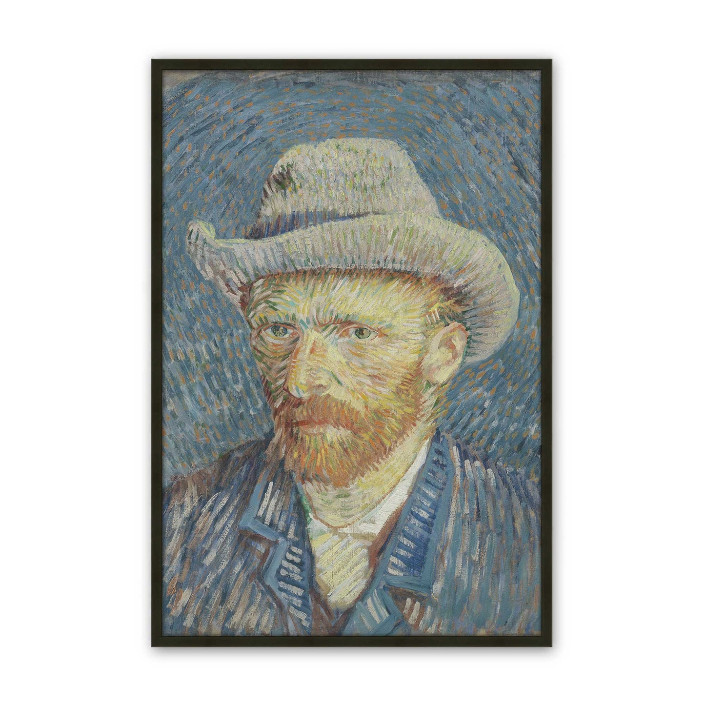 [Color:Satin Black], Picture of art in a Satin Black frame