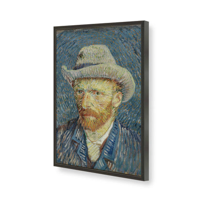 [Color:Satin Black], Picture of art in a Satin Black frame of the corner