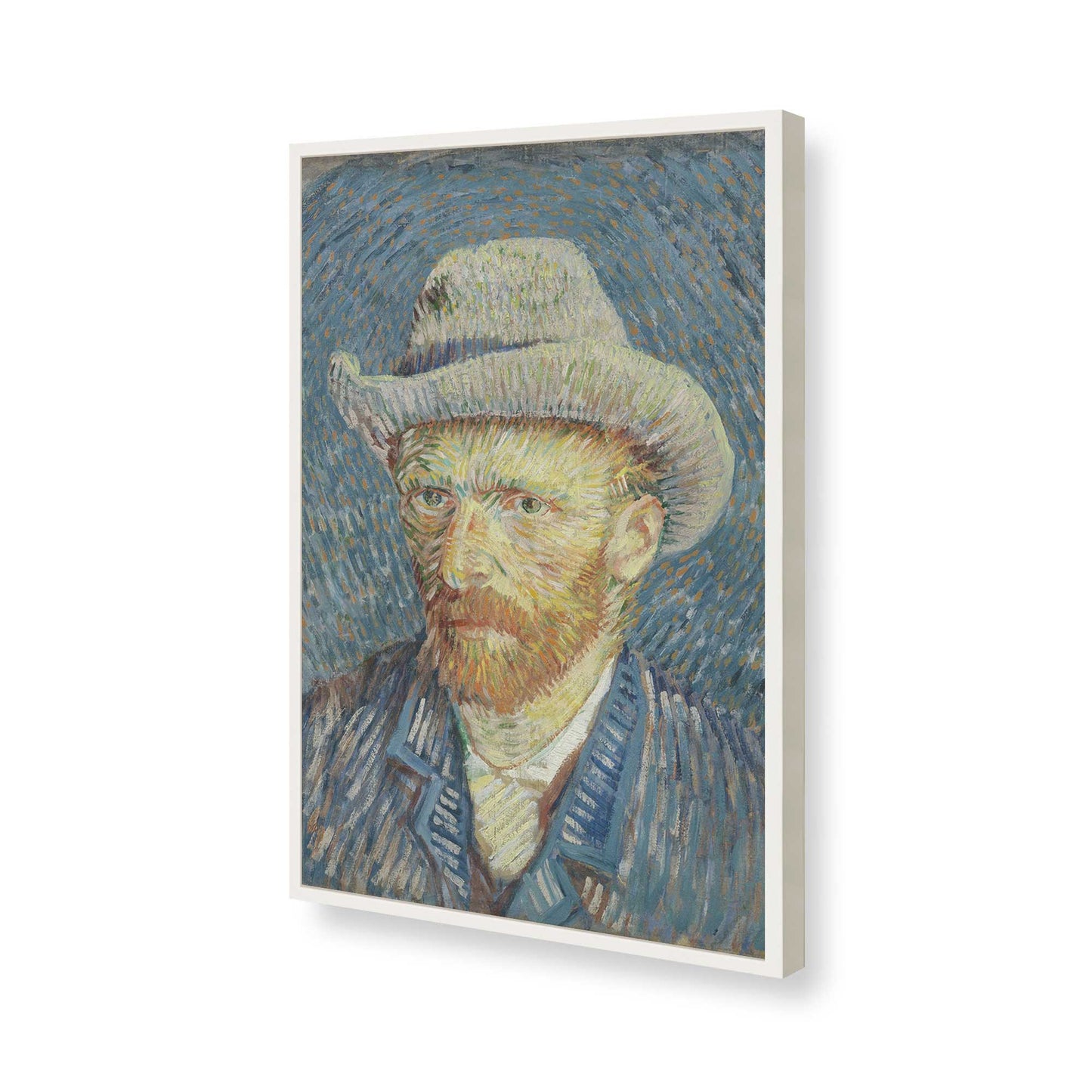 [Color:Opaque White], Picture of art in a Opaque White frame of the corner