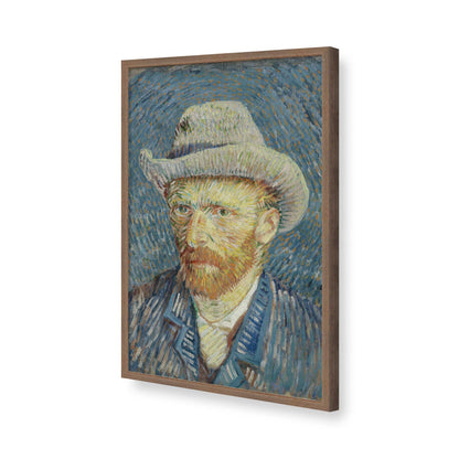 [Color:Walnut], Picture of art in a Walnut frame of the corner