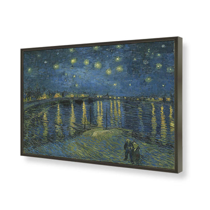 [Color:Satin Black], Picture of art in a Satin Black frame of the corner