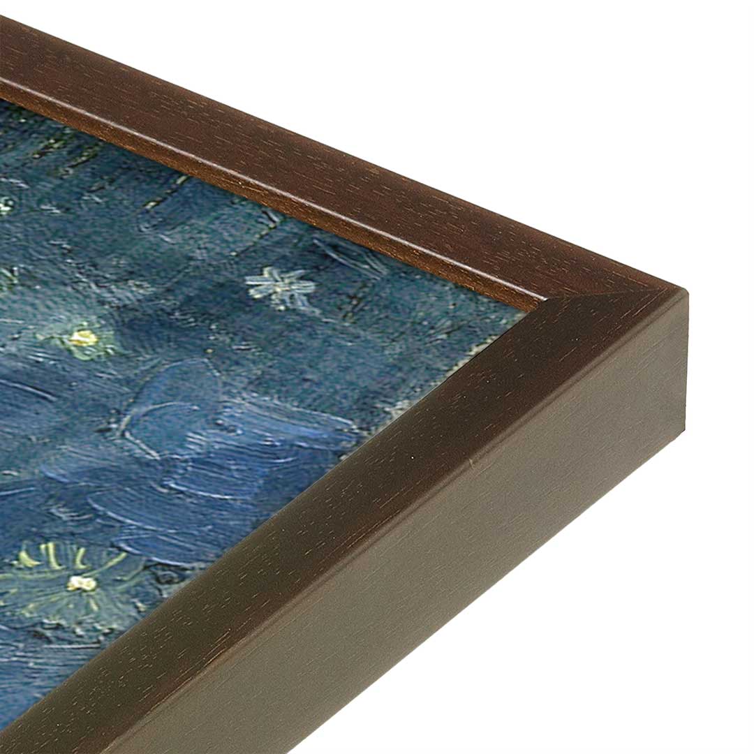 [Color:Belvinder Brown], Picture of art in a Belvinder Brown frame at an angle