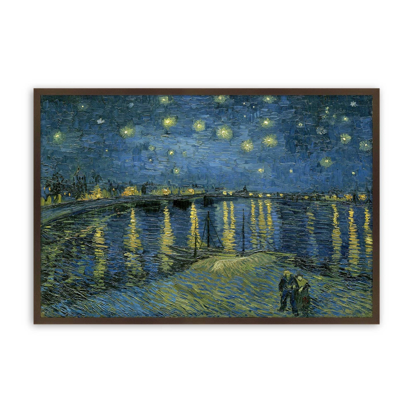 [Color:Brown], Picture of art in a Brown frame